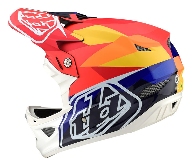 Troy Lee D3 Carbon MIPS Helmet-Jet Orang/Navy - 3