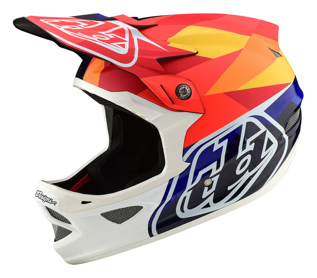 Troy Lee D3 Carbon MIPS Helmet-Jet Orang/Navy - 2