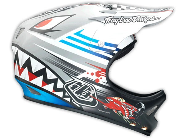 Troy Lee 2014 D2 P-51 Composite Helmet-Matte Gray - 4