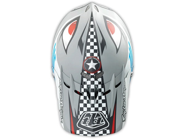 Troy Lee 2014 D2 P-51 Composite Helmet-Matte Gray - 6