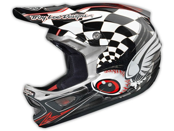 Troy Lee 2014 D3 Finish Line Composite Helmet-Black - 1