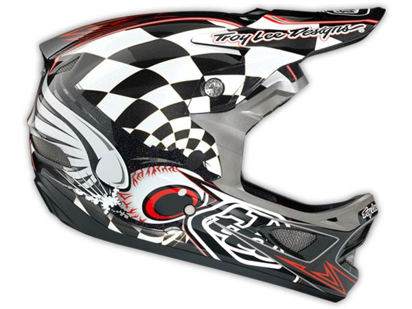 Troy Lee 2014 D3 Finish Line Composite Helmet-Black - 4