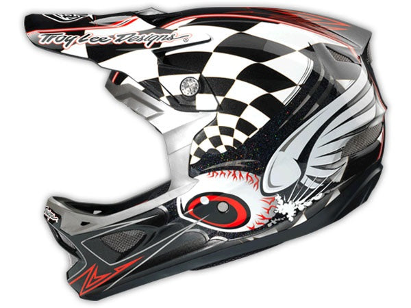 Troy Lee 2014 D3 Finish Line Composite Helmet-Black - 5