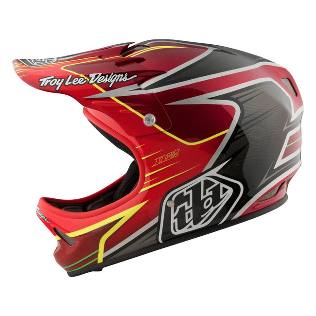 Troy Lee D2 Composite Helmet-Pulse Red - 5