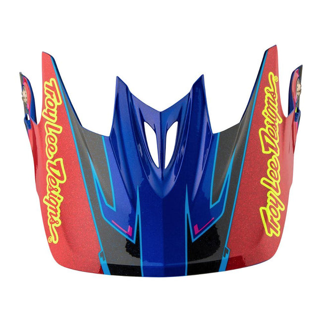 Troy Lee D3 Composite Helmet-Cadence Red/Yellow - 3