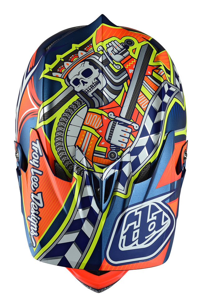 Troy Lee D3 Composite Helmet-Longshot Orange - 5