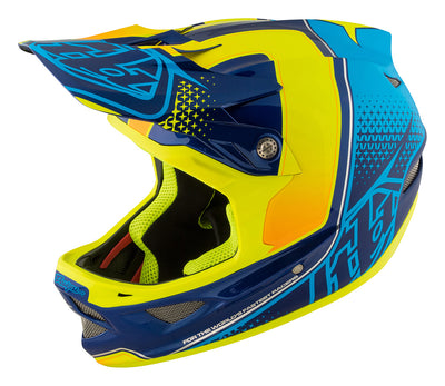 Troy Lee D3 Composite Helmet-Starburst Yellow