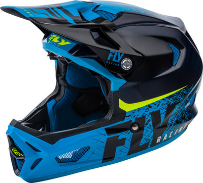 Fly Racing Werx Carbon Imprint Helmet-Black/Blue