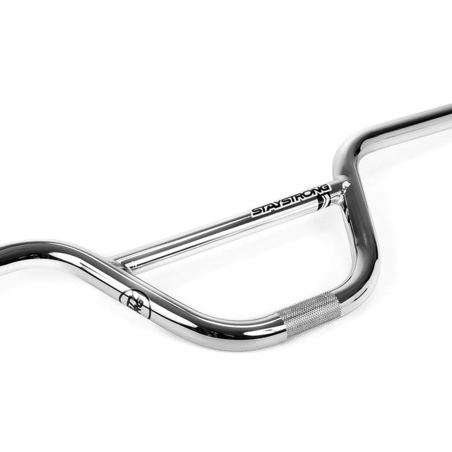 Stay Strong Chevron Straight Cruiser Chromoly BMX Race Handlebars-Chrome - 4