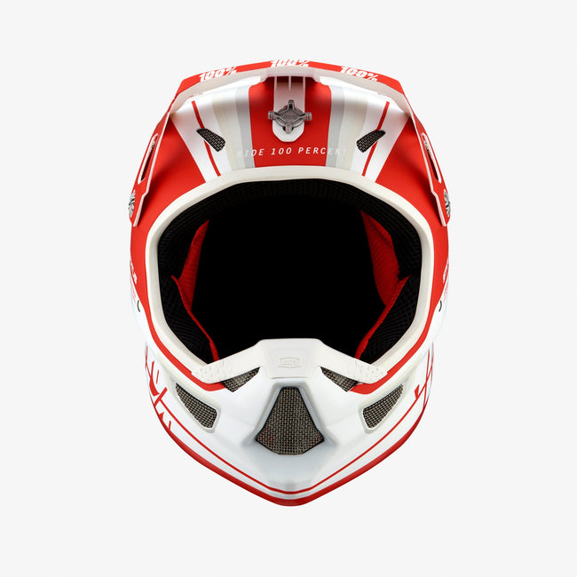 100% Status BMX Race Helmet-Topenga Red/White - 2