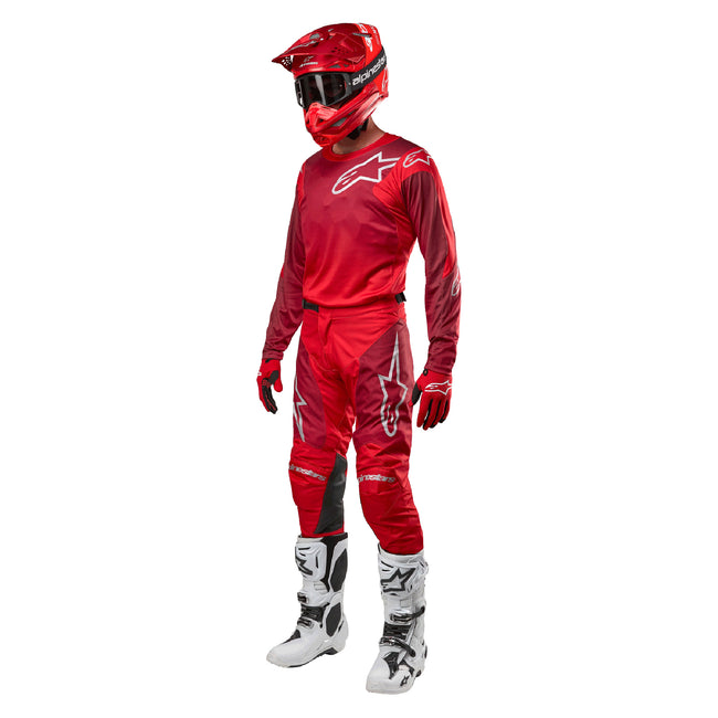 Alpinestars Racer Hoen BMX Race Jersey-Mars Red/Burgundy - 6