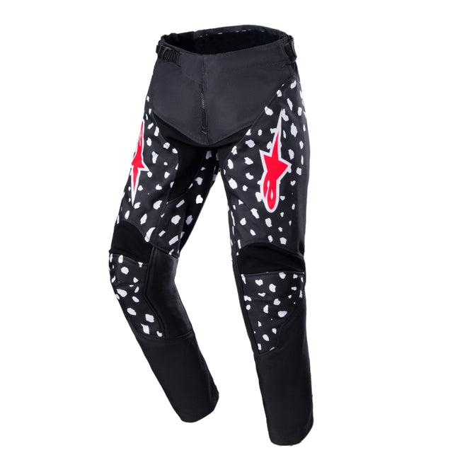 Alpinestars Youth Racer North BMX Race Pants-Black/Neon Red - 1