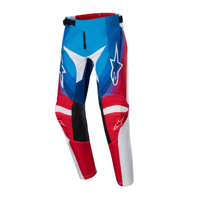 Alpinestars Youth Racer Pneuma BMX Race Pants-Blue/Mars Red/White