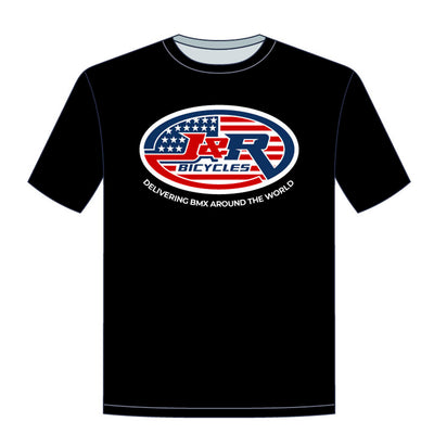 J&R Bicycles American Flag T-Shirt-Black