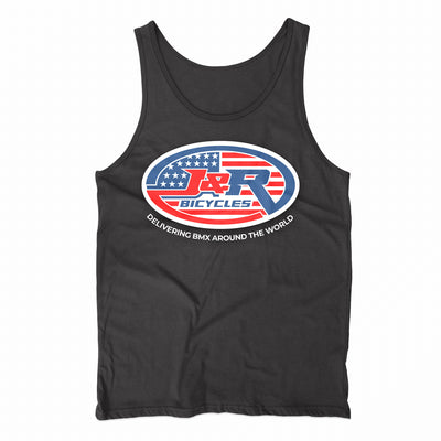 J&R Bicycles American Flag Tank Top-Black