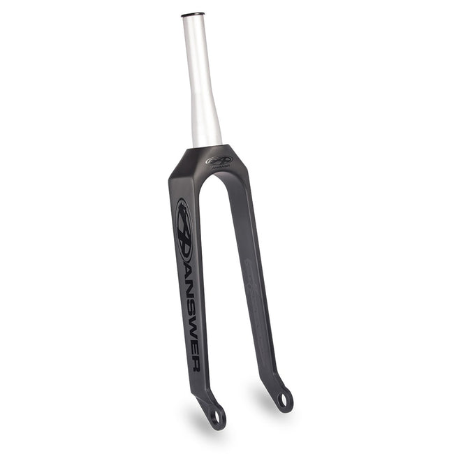 Answer Dagger OS20 Tapered Carbon BMX Race Fork-1 1/8-1.5&quot;-10mm-Matte Black - 1