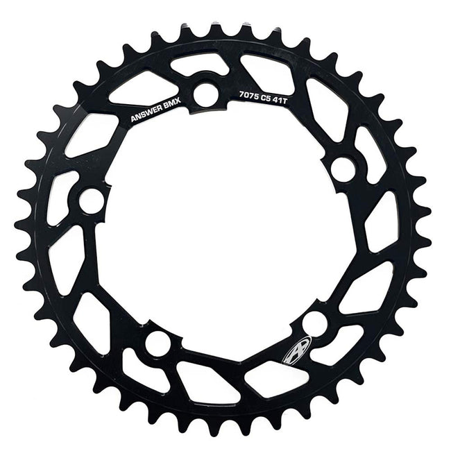 Answer Typhoon C5 5-Bolt BMX Chainring-Black - 1