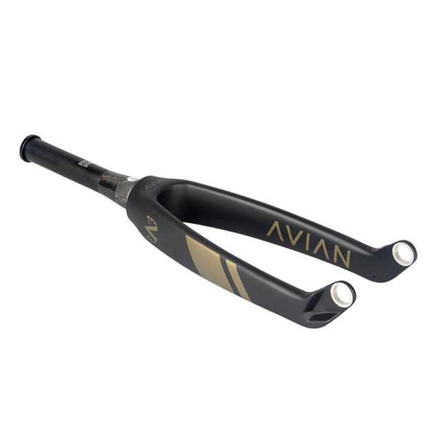 Avian Versus Pro Tapered Carbon BMX Fork-20&quot;x1 1/8-1.5&quot;-20mm-Evo Matte Gold - 1