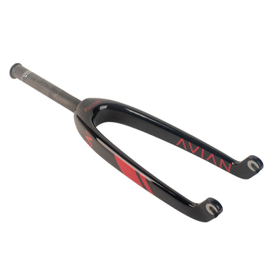 Avian Versus Youth Carbon BMX Fork-20"x1"-Gloss Red Evo