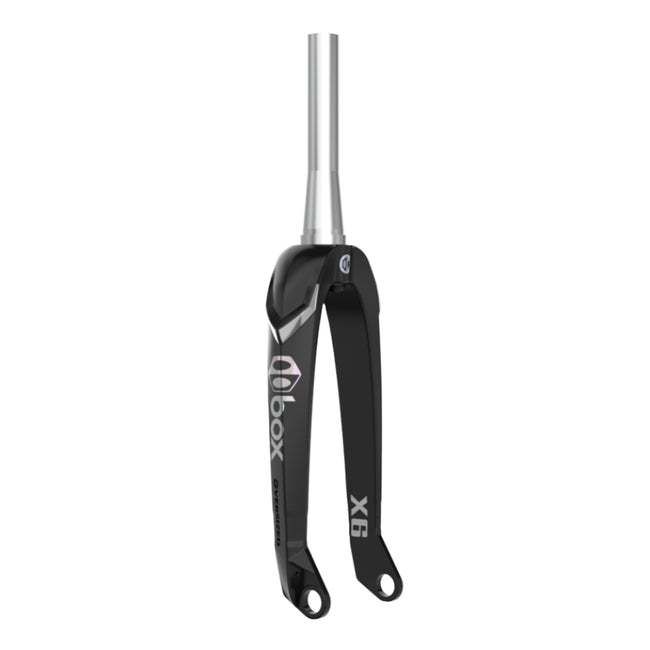 Box Hexlab X6 Pro Tapered Carbon BMX Race Fork-20&quot;-1 1/8&quot;-1.5&quot;-20mm-Matte Black - 1