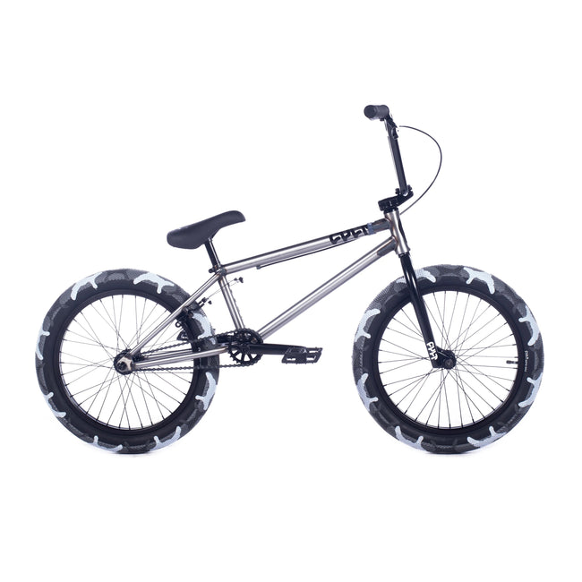 Cult Access 20”TT BMX Freestyle Bike-Raw/Grey Camo Tires - 1