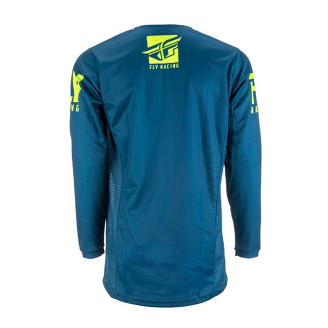 Fly Racing 2019 Kinetic Shield BMX Race Jersey-Navy/Hi-Vis - 2