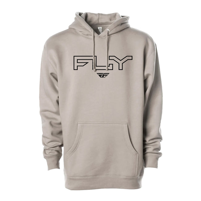 Fly Racing Edge Hoodie-Cement - 1