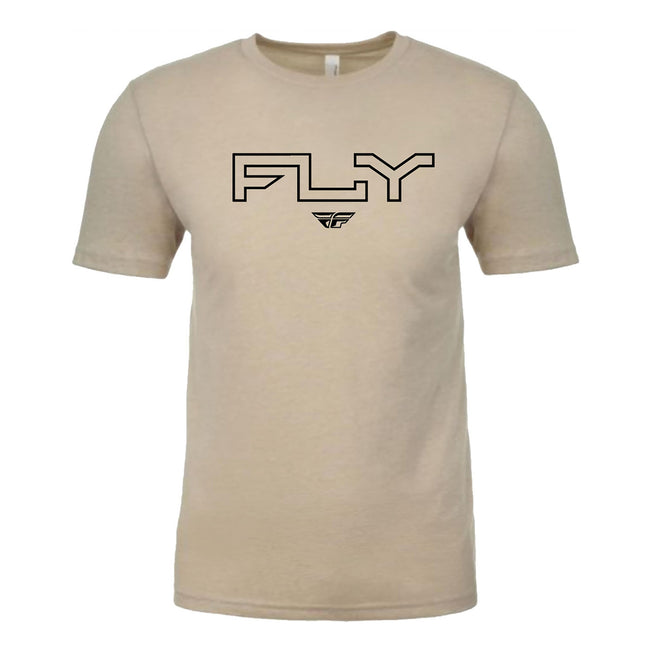 Fly Racing Edge T-Shirt-Cream - 1