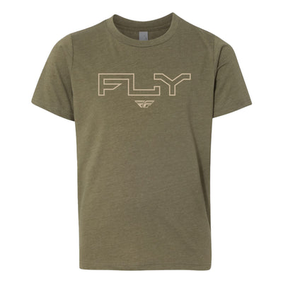 Fly Racing Edge T-Shirt-Military Green