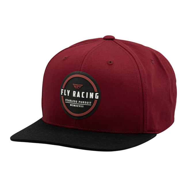 Fly Racing Jump Snapback Hat-Maroon/Black - 1