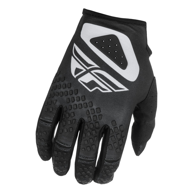 Fly Racing Kinetic Sym BMX Race Gloves-Black/White - 1