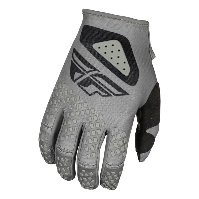 Fly Racing Kinetic Sym BMX Race Gloves-Grey/Black - 1