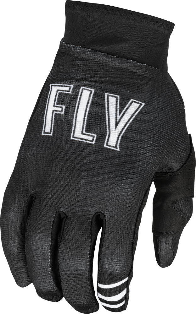 Fly Racing Pro Lite BMX Race Gloves-Black/White - 1