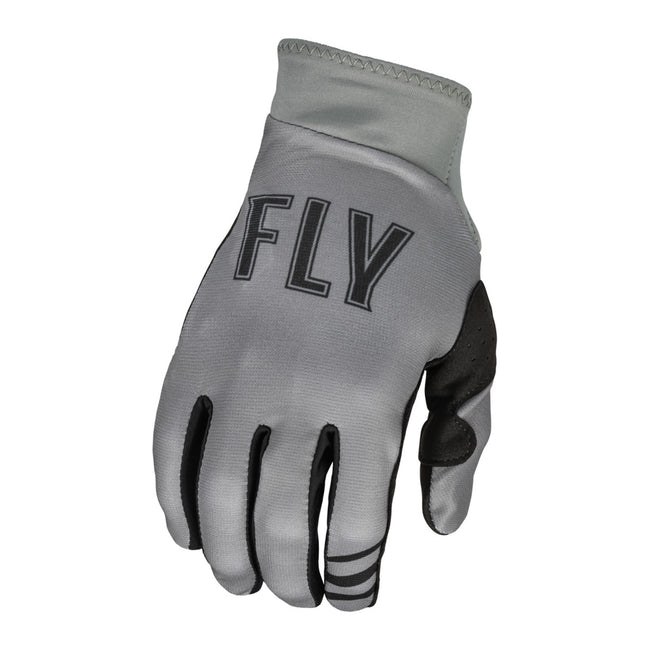 Fly Racing Pro Lite BMX Race Gloves-Grey/Black - 1