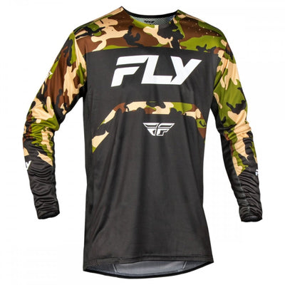 Fly Racing Rayce BMX Race Jersey-Black/Camo