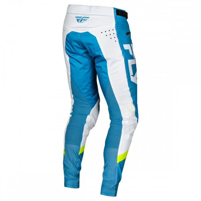 Fly Racing Rayce BMX Race Pants-Blue/White/Lime - 3