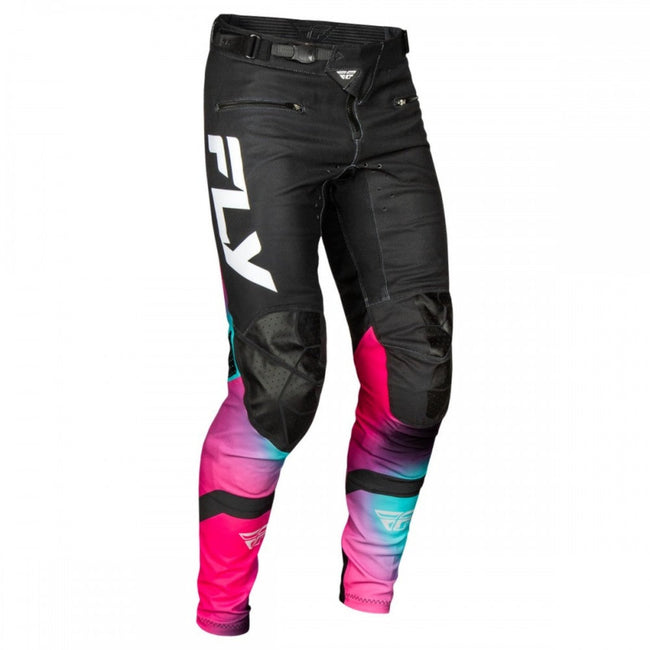 Fly Racing Rayce BMX Race Pants-Fuschia/Black/Teal - 4