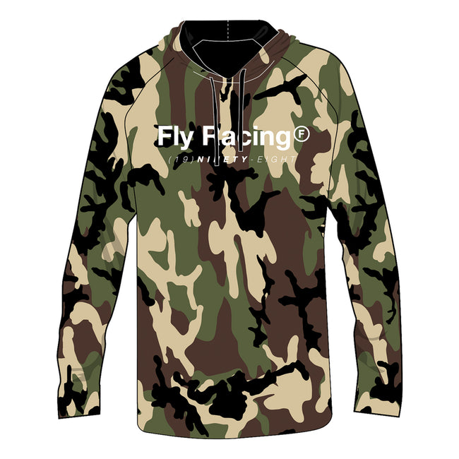 Fly Racing Trademark Hoodie-Army Camo - 1