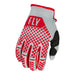 Fly Racing Youth Kinetic BMX Race Gloves-Red/Grey - 1