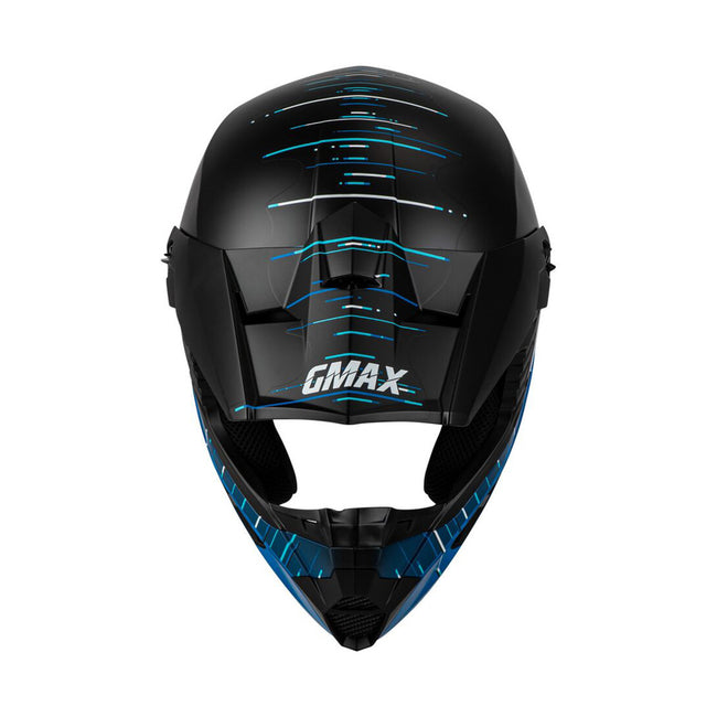 GMAX MX-46 Frequency BMX Race Helmet-Matte Black/Blue - 2