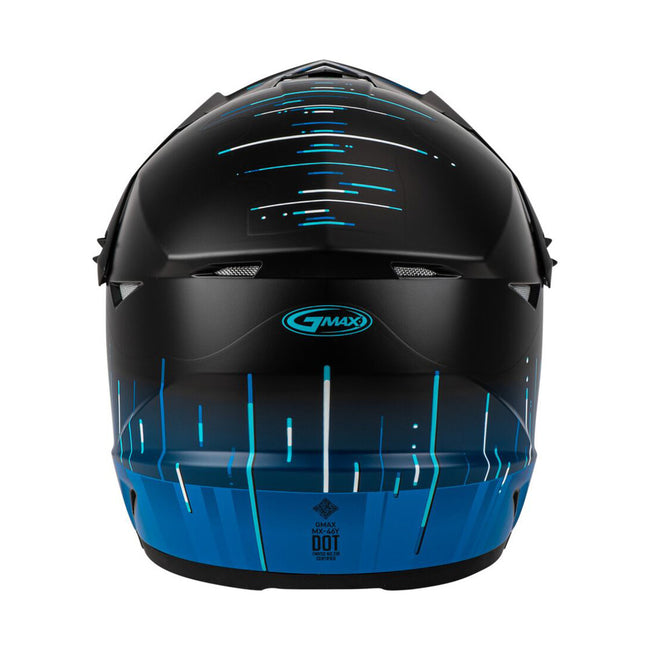 GMAX MX-46 Frequency BMX Race Helmet-Matte Black/Blue - 4