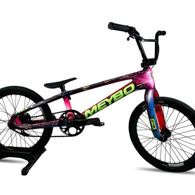 Meybo Custom HSX Carbon Pro Race Bike-Pink/Blue/Hi-Vis Yellow