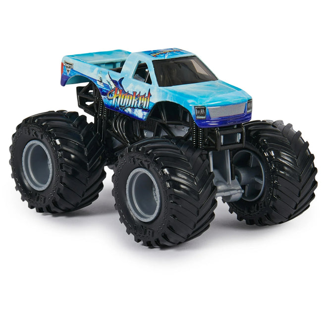 Monster Jam Die-Cast 1:64 Scale Monster Truck-2-Pack-Megalodon vs Hooked - 8