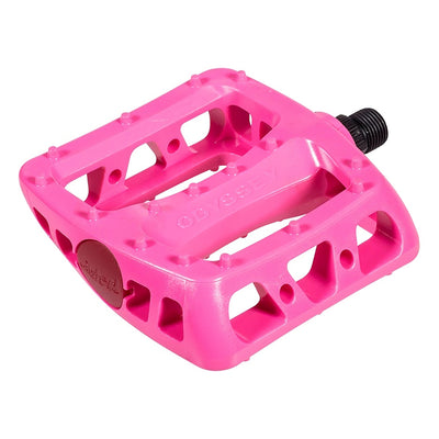 Odyssey Twisted PC Platform Pedals-Ltd Ed Hot Pink