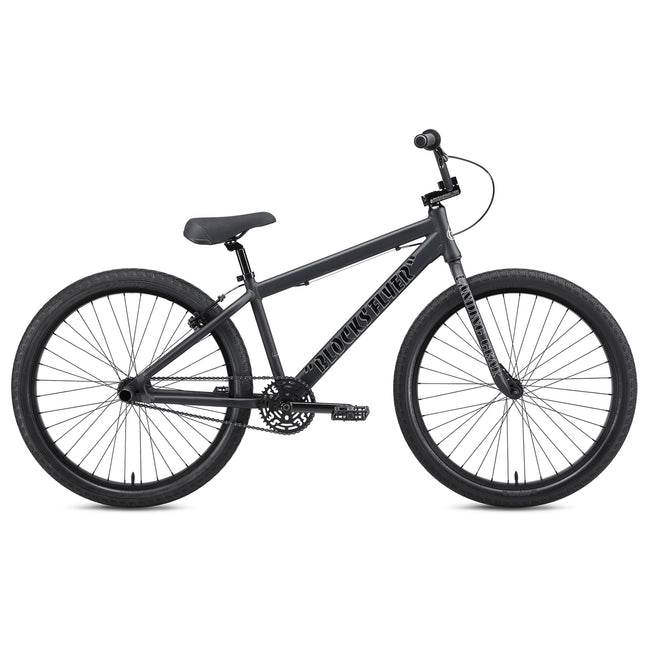 SE Bikes Blocks Flyer 26&quot; BMX Freestyle Bike-Matte Black - 1