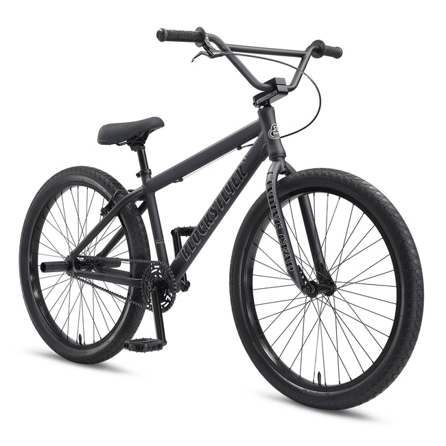 SE Bikes Blocks Flyer 26&quot; BMX Freestyle Bike-Matte Black - 2