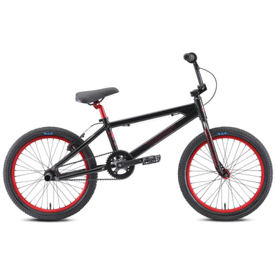 SE Bikes Ripper 20"TT BMX Freestyle Bike-Stealth Mode Black/Red Ano