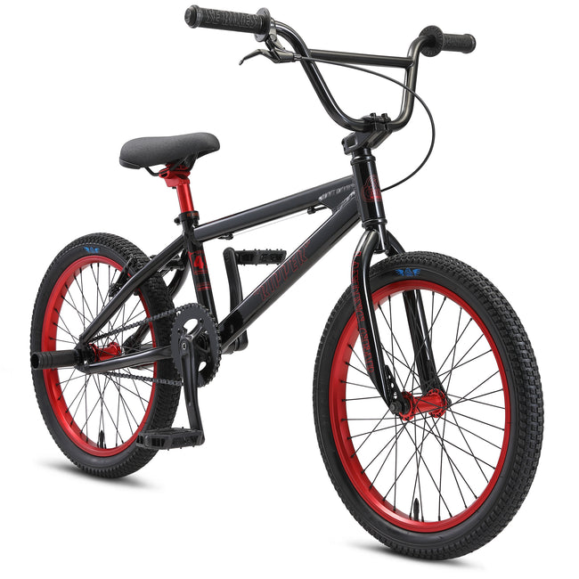 SE Bikes Ripper 20&quot;TT BMX Freestyle Bike-Stealth Mode Black/Red Ano - 2