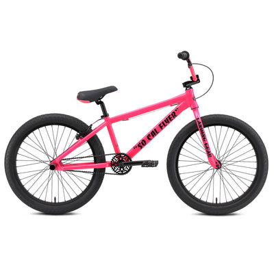 SE Bikes So Cal Flyer 24" BMX Freestyle Bike-Neon Pink