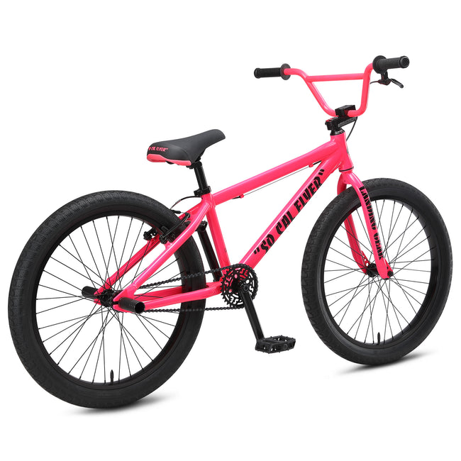 SE Bikes So Cal Flyer 24&quot; BMX Freestyle Bike-Neon Pink - 3